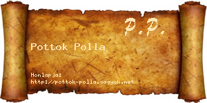 Pottok Polla névjegykártya